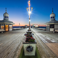 Buy canvas prints of Sunset on Blackpool North Pier by Katie McGuinness