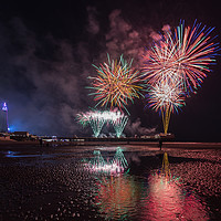 Buy canvas prints of Blackpool World Firework Championships 2019 by Katie McGuinness
