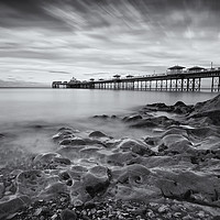 Buy canvas prints of Llandudno Pier at Low tide by Stephen Conway