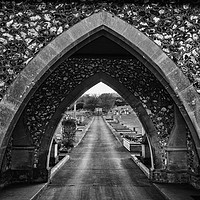 Buy canvas prints of Central Archway, Newhaven Church by Simon Rigby