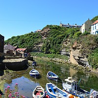 Buy canvas prints of Staithes, North Yorkshire by Heather McGow