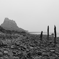 Buy canvas prints of Lindisfarne Beach View by Heather McGow