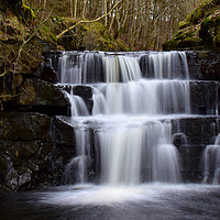 Buy canvas prints of Bowlees Cascading Waterfalls by Heather McGow