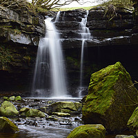Buy canvas prints of Gibson's Cave, Bowlees by Heather McGow
