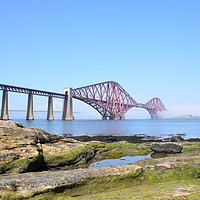 Buy canvas prints of Forth Bridges at South Queensferry by Heather McGow