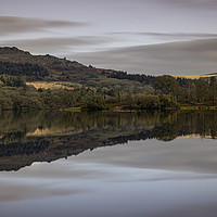 Buy canvas prints of Burrator Resevoir Reflection by Warren Wise