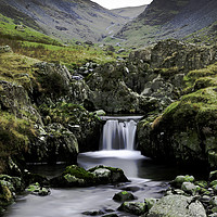 Buy canvas prints of Lake District waterfall by Robbie Spencer