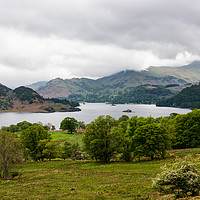 Buy canvas prints of view down to Ullswater by Robbie Spencer