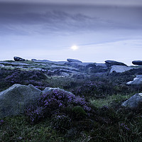 Buy canvas prints of Stanage Edge at sunrise by Robbie Spencer