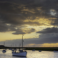 Buy canvas prints of sunset on the Norfolk coast by Robbie Spencer