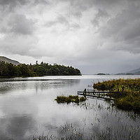 Buy canvas prints of Derwentwater on a rainy day by Robbie Spencer