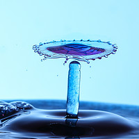 Buy canvas prints of Purple waterdrop spinning top by David Strange