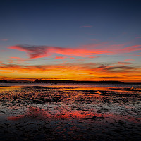 Buy canvas prints of Sunset at Sandbanks by David Strange