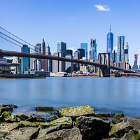 Buy canvas prints of Brooklyn Bridge and NYC Skyline by Anthony Rosner