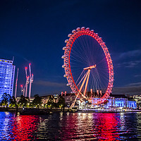 Buy canvas prints of London Eye on the Thames by Anthony Rosner