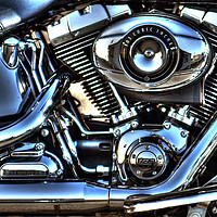 Buy canvas prints of Harley Davidson Engine by Don Barrett