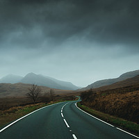 Buy canvas prints of Road to Snowdon by David Wall