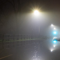 Buy canvas prints of Floods and fog by David Wall