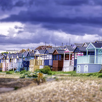 Buy canvas prints of Beach huts at Tankerton slopes near Whitstable by Donna Joyce