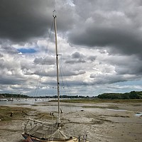 Buy canvas prints of Low Tide - Itchenor by Steve Thomson
