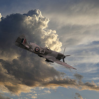 Buy canvas prints of Homeward Bound Spitfire by sharon revell