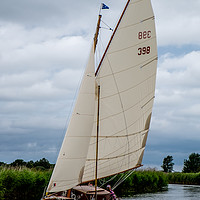 Buy canvas prints of Norfolk Broads Sailing Boat by Neal Trafankowski