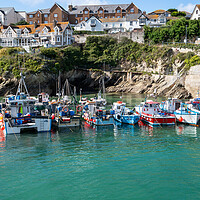 Buy canvas prints of Newquay Harbour Cornwall by Tony Twyman