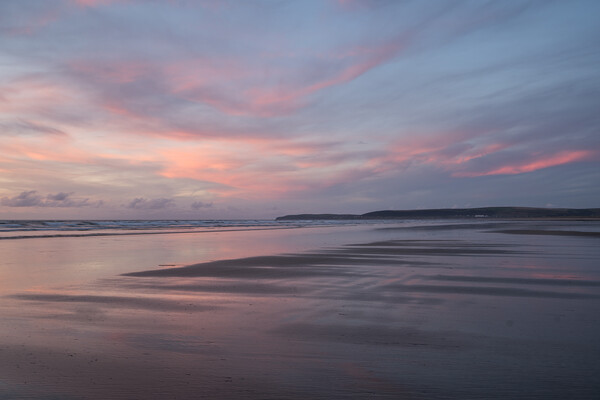 Pastel sunset colours of Westward Ho! Picture Board by Tony Twyman