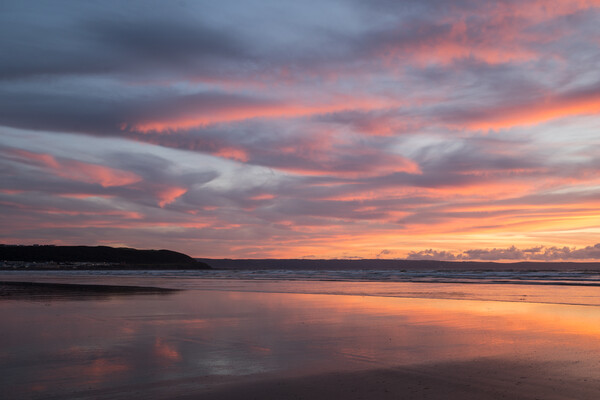 Westward Ho! beach sunset Picture Board by Tony Twyman