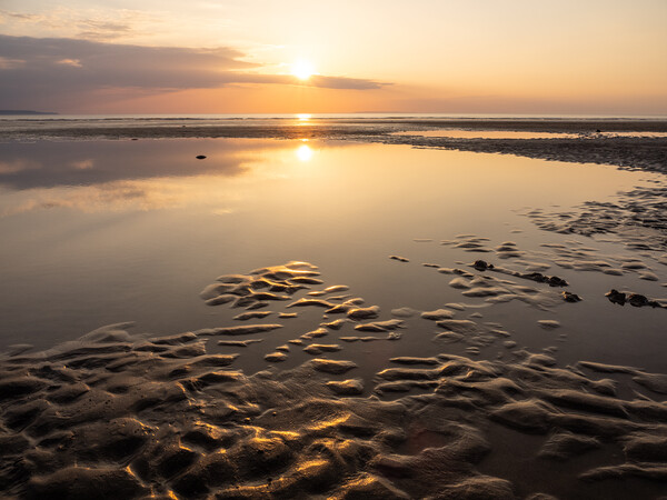 Sunset tidal pool reflections Picture Board by Tony Twyman