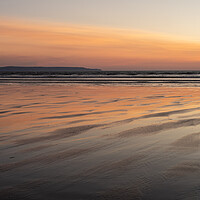 Buy canvas prints of Glorious sunset afterglow at Westward Ho! by Tony Twyman