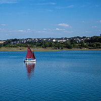 Buy canvas prints of Yacht on the River Torridge at Bideford by Tony Twyman