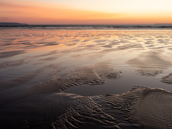 Beautiful sunset afterglow at Westward Ho  Picture Board by Tony Twyman