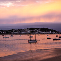 Buy canvas prints of Sunset over Appledore Village by Tony Twyman
