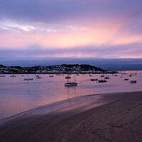 Buy canvas prints of Moody Sunset over Appledore by Tony Twyman