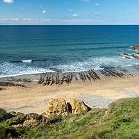 Buy canvas prints of Cove at Maer Down in Bude by Tony Twyman