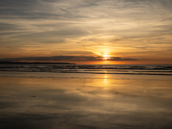 Glorious Westward Ho! sunset Picture Board by Tony Twyman