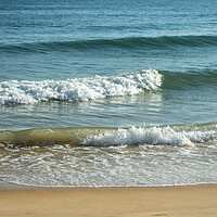 Buy canvas prints of Waves on Falesia Beach by Tony Twyman