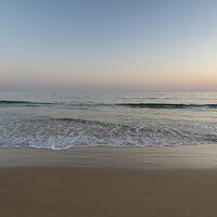 Buy canvas prints of Atlantic Ocean sunset waves by Tony Twyman