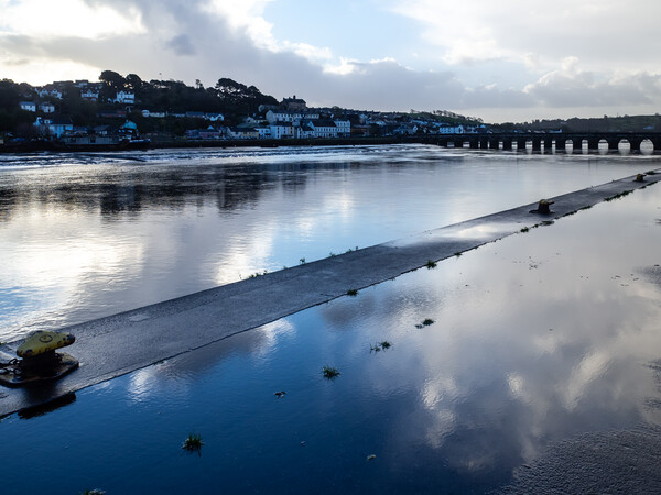 Riverside reflections at Bideford Quay Picture Board by Tony Twyman
