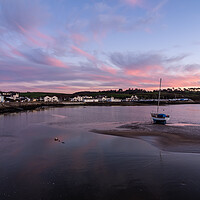 Buy canvas prints of Yacht moored at Instow Quay by Tony Twyman