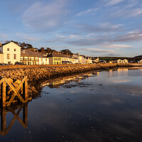 Buy canvas prints of Instow village at sunset by Tony Twyman