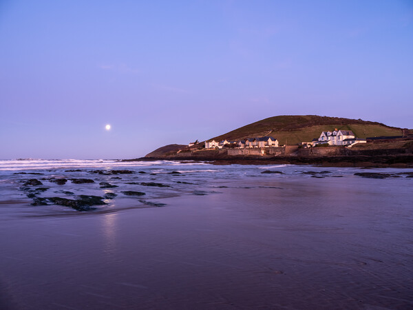 Twilight at Croyde Bay Picture Board by Tony Twyman