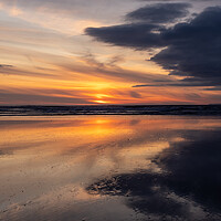 Buy canvas prints of Sunset Mirror Image by Tony Twyman