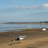 Buy canvas prints of Boats moored on Instow Sands by Tony Twyman