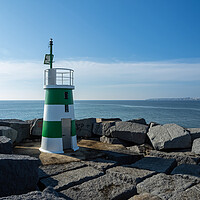 Buy canvas prints of Alvor estuary lighthouse by Tony Twyman