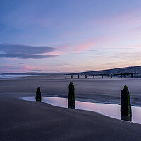 Buy canvas prints of Westward Ho! beach sunrise by Tony Twyman