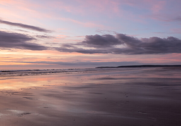 Sunset along the North Devon coastline Picture Board by Tony Twyman