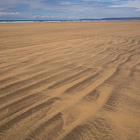 Buy canvas prints of Westward Ho! sandy beach in North Devon by Tony Twyman