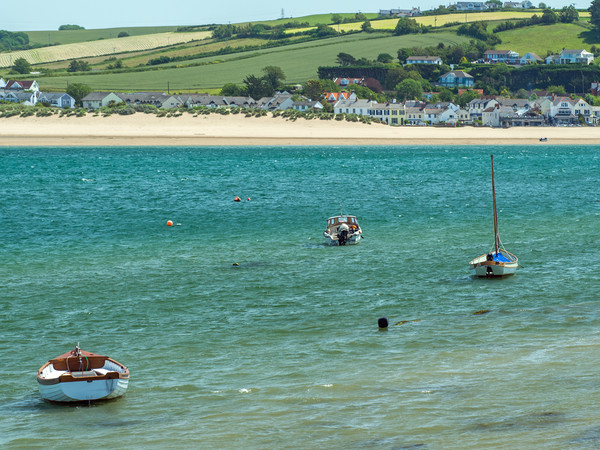 Instow village beach and sand dunes in North Devon Picture Board by Tony Twyman